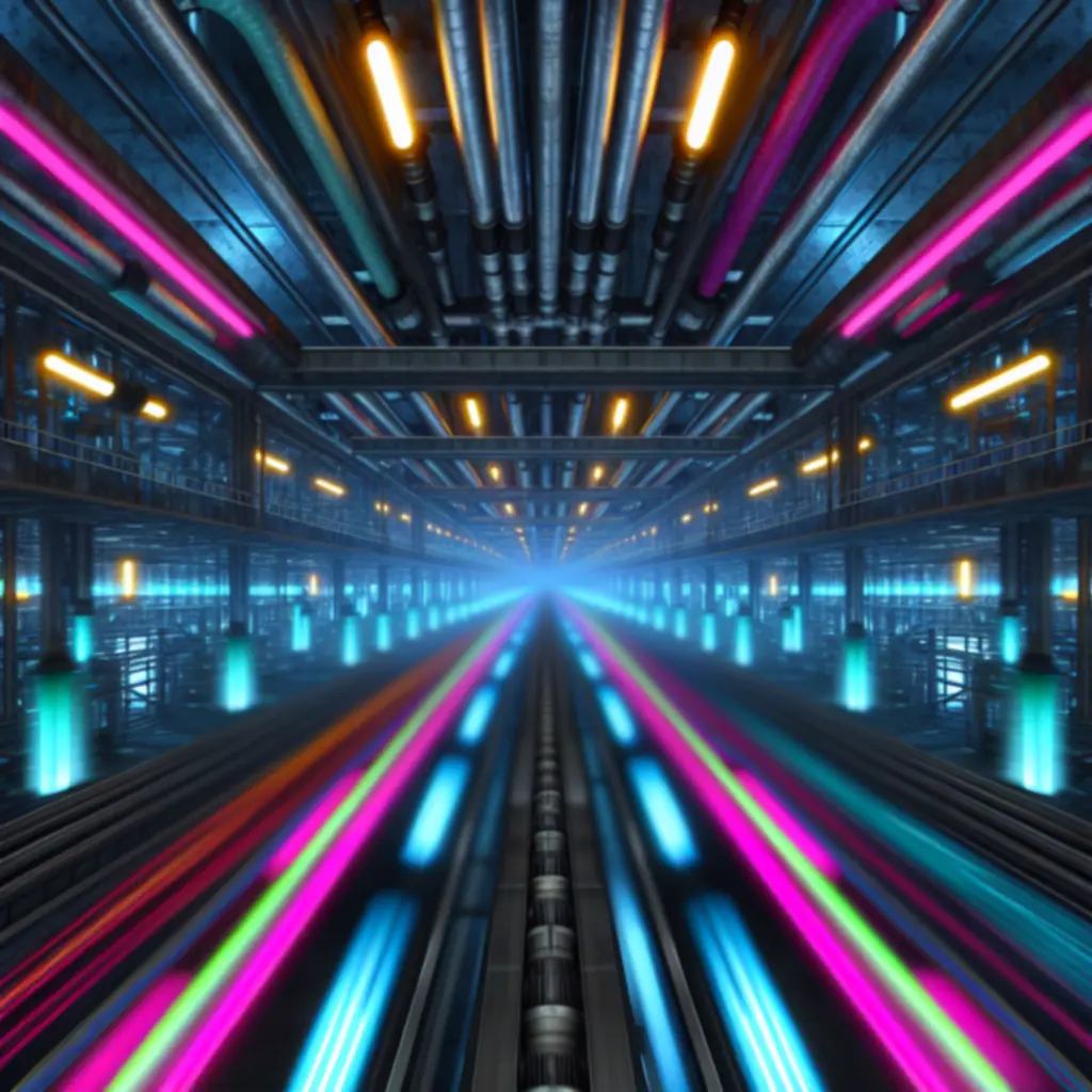 Industrialne tła i neonowe akcenty z Mechanic Escape, oddające tempo i wyzwanie gry.