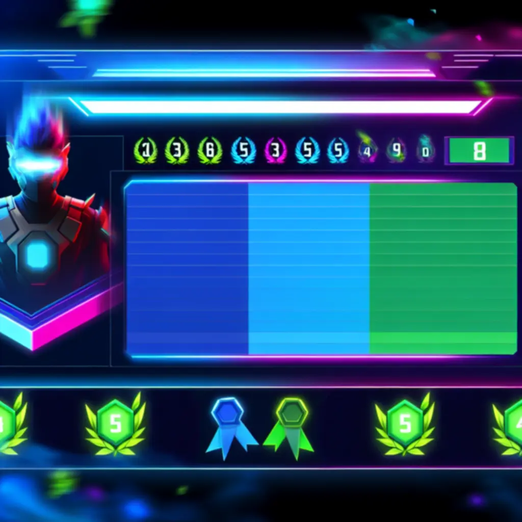 Tablica wyników graczy z oznaczeniem najwyższej pozycji.