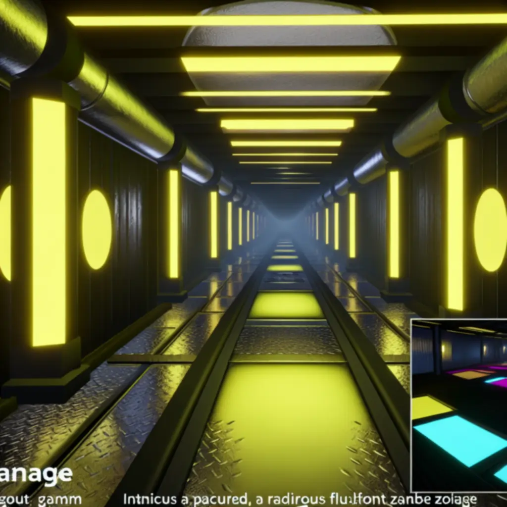 Ukryty korytarz z hazardową żółcią i chłodnym neonem prowadzący do bonusów.